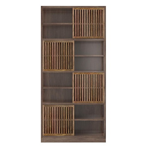 Watson - Bookshelf In Industrial Style-84 Inches Tall and 40 Inches Wide
