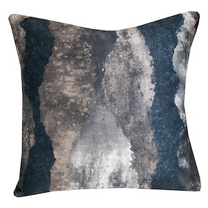 Panorama Lapis - Pillow In Modern Style-24 Inches Tall and 24 Inches Wide