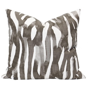 Lina - Throw Pillow with Down Feather Insert In Contemporary Style-24 Inches Tall and 24 Inches Wide