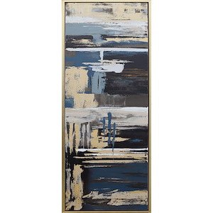 Shiver - Framed Canvas Wall Art In Contemporary Style-71.6 Inches Tall and 21.5 Inches Wide