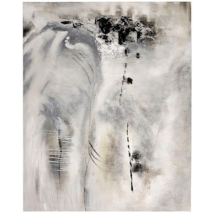 Swale - Frameless Hand Painted Abstract Wall Art In Contemporary Style-92 Inches Tall and 74 Inches Wide