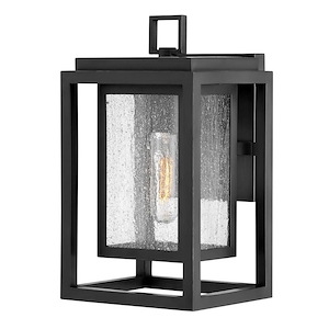 Republic - 1 Light Small Outdoor Wall Lantern in Transitional Style - 7 Inches Wide by 12 Inches High - 755607