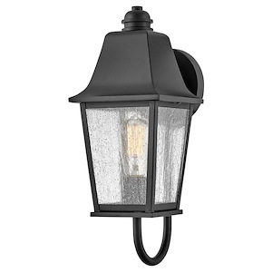 Kingston - 12W 1 LED Outdoor Small Wall Lantern In Traditional Style-17 Inches Tall and 6.5 Inches Wide - 1278184