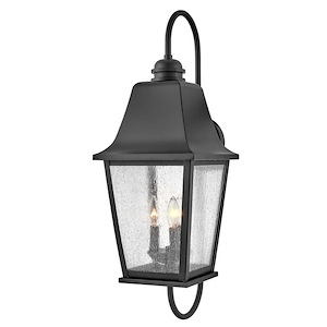 Kingston - 15W 3 LED Outdoor Large Wall Lantern In Traditional Style-30 Inches Tall and 10 Inches Wide