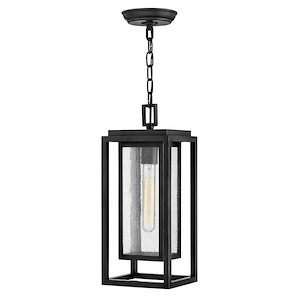 Republic - 1 Light Medium Outdoor Hanging Lantern in Transitional Style - 7 Inches Wide by 16.75 Inches High - 755605