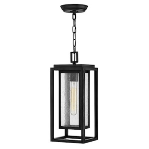 Republic - 1 Light Medium Outdoor Hanging Lantern in Transitional Style - 7 Inches Wide by 16.75 Inches High - 755605