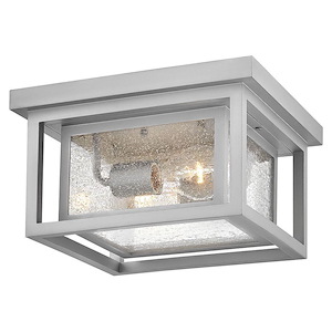 Republic - 16W 2 LED Outdoor Medium Flush Mount-6.5 Inches Tall and 11 Inches Wide - 1278161