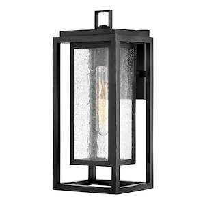 Republic - 1 Light Medium Outdoor Wall Lantern in Transitional Style - 7 Inches Wide by 16 Inches High