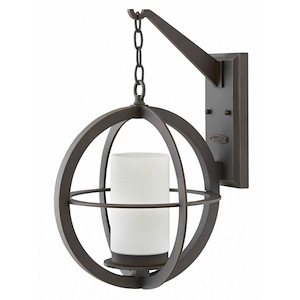 Compass - One Light Outdoor Large Wall Mount in Transitional Style - 13.75 Inches Wide by 21 Inches High