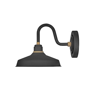 Foundry Classic - 1 Light Small Outdoor Gooseneck Barn Light - Traditional and Industrial Style - 9.5 Inch Wide by 9.25 Inch High