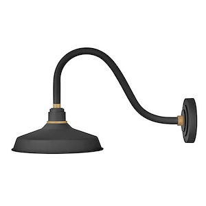 Foundry Classic - 1 Light Medium Outdoor Gooseneck Barn Light - Traditional and Industrial Style - 12 Inch Wide by 13.75 Inch High - 820186