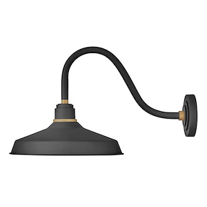 Foundry Classic - 1 Light Medium Outdoor Gooseneck Barn Light - Traditional and Industrial Style - 16 Inch Wide by 15.25 Inch High