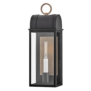 Campbell - 5W 1 LED Medium Outdoor Wall Lantern-16 Inches Tall and 6 Inches Wide