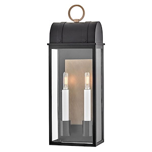 Campbell - 10W 2 LED Medium Outdoor Wall Lantern-21.75 Inches Tall and 7.75 Inches Wide