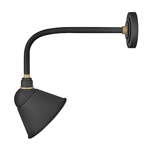 Foundry - 1 Light Medium Outdoor Straight Arm Barn Light in Traditional and Industrial Style - 9 Inches Wide by 20.5 Inches High - 820181