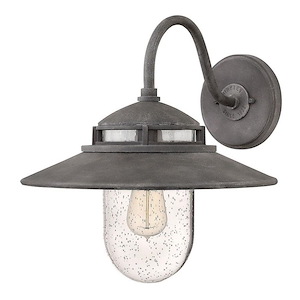Atwell - 1 Light Medium Outdoor Wall Sconce in Traditional and Industrial Style - 14.5 Inches Wide by 15.25 Inches High