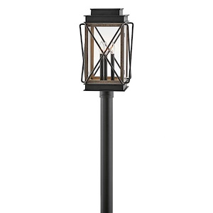 Montecito - 3 Light Medium Outdoor Post Top or Pier Mount Lantern in Transitional Style - 11.75 Inches Wide by 20.5 Inches High - 1054013