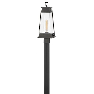 Arcadia - One Light Outdoor Post Top/Pier Mount - Transitional-Craftsman-Industrial Style - 8.75 Inch Wide by 21.75 Inch High
