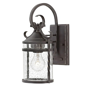 Casa - 1 Light Small Outdoor Wall Lantern in Rustic Style - 7 Inches Wide by 13 Inches High - 755632