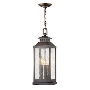 Revere - 3 Light Medium Outdoor Hanging Lantern in Traditional Style - 7 Inches Wide by 20.5 Inches High