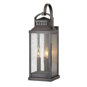 Revere - 3 Light Large Outdoor Wall Lantern in Traditional Style - 7 Inches Wide by 21.75 Inches High