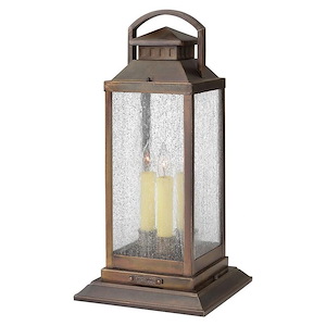 Revere - 3 Light Medium Outdoor Pier Mount in Traditional Style - 9.75 Inches Wide by 20.25 Inches High