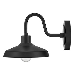 Forge - 1 Light Small Outdoor Wall Lantern in Industrial Style - 9.5 Inches Wide by 9 Inches High
