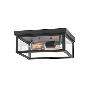 Beckham - 16W 2 LED Outdoor Medium Flush Mount-5 Inches Tall and 12 Inches Wide