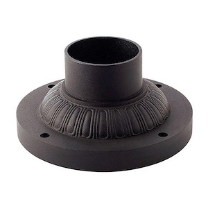 Accessory - 7 Inch 3.5 Inch Height Round Fluted Pier Mount Base