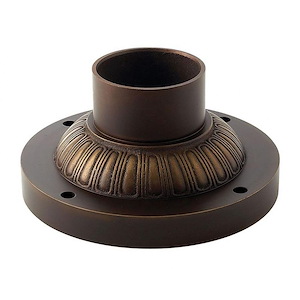 Accessory - 7 Inch 2 Inch Height Round Fluted Pier Mount Base