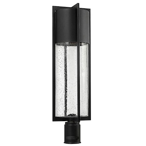 Shelter - 1 Light Large Outdoor Post Top or Pier Mount Lantern - Transitional-Modern Style - 8.25 Inch Wide by 27.75 Inch High - 755659