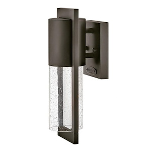 Shelter - 5.5W 1 LED Outdoor Wall Mount In Transitional and Modern Style-12 Inches Tall and 4.5 Inches Wide