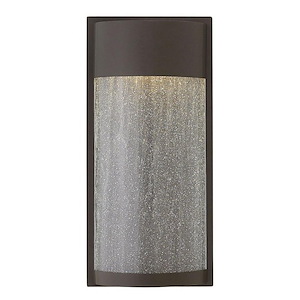 Shelter - 11.5W LED Medium Outdoor Wall Lantern in Transitional and Modern Style - 8.5 Inches Wide by 18 Inches High - 496715