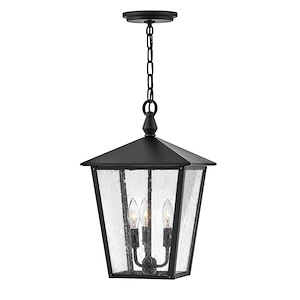 Huntersfield - 3 Light Medium Outdoor Hanging Lantern in Traditional Style - 11 Inches Wide by 17.75 Inches High