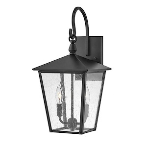 Huntersfield - 2 Light Medium Outdoor Wall Lantern in Traditional Style - 9 Inches Wide by 18.75 Inches High