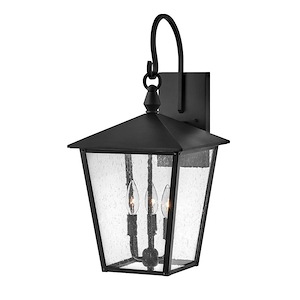 Huntersfield - 3 Light Large Outdoor Wall Lantern in Traditional Style - 11 Inches Wide by 23 Inches High - 1032815