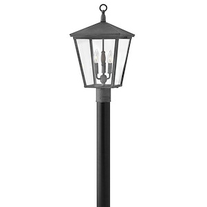 Trellis - 3 Light Large Outdoor Post Top or Pier Mount Lantern in Traditional Style - 11 Inches Wide by 21 Inches High