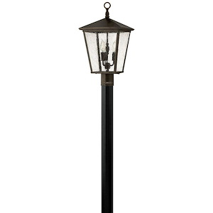 Trellis - 3 Light Large Outdoor Post Top or Pier Mount Lantern in Traditional Style - 11 Inches Wide by 21 Inches High - 755679