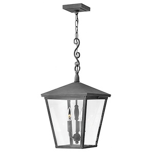 Trellis - 3 Light Large Outdoor Hanging Lantern in Traditional Style - 11 Inches Wide by 23.25 Inches High - 755678
