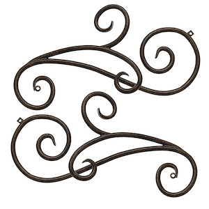 Trellis - Outdoor Optional Scroll Accessory in Traditional Style - 13 Inches Wide by 9 Inches High