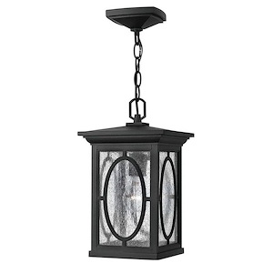 Randolph - One Light Outdoor Hanging Lantern in Traditional-Transitional-Craftsman Style - 8 Inches Wide by 14.25 Inches High