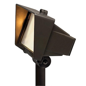 Low Voltage One Light Outdoor Accent Lamp - 5.5 Inches Wide by 4 Inches High