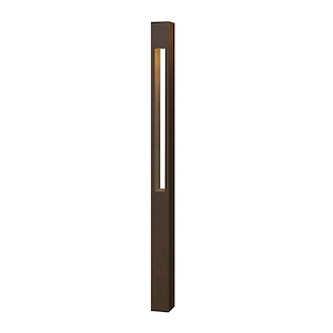 Atlantis - 1 Light Square Large Bollard - 3 Inches Wide by 30 Inches High