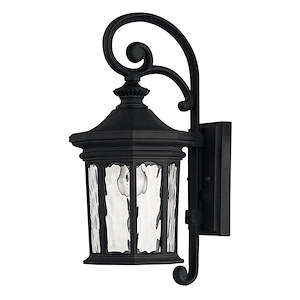Raley - 1 Light Small Outdoor Wall Lantern in Traditional Style - 7.25 Inches Wide by 16.75 Inches High
