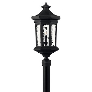 Raley - 4 Light Large Outdoor Post Top or Pier Mount Lantern in Traditional Style - 11.75 Inches Wide by 26.25 Inches High