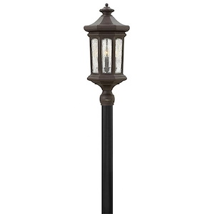 Raley - 4 Light Large Outdoor Post Top or Pier Mount Lantern in Traditional Style - 11.75 Inches Wide by 26.25 Inches High