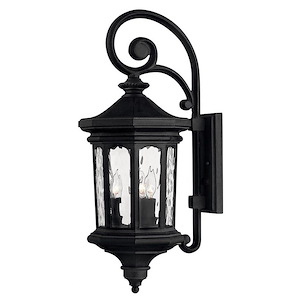 Raley - 3 Light Medium Outdoor Wall Lantern in Traditional Style - 9.5 Inches Wide by 25.75 Inches High - 758315