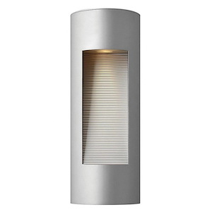 Luna - 2 Light Medium Outdoor Wall Lantern in Modern Style - 6 Inches Wide by 16 Inches High