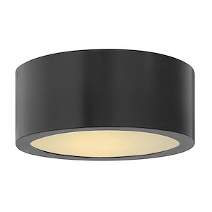 Luna - 8W LED Small Outdoor Flush Mount in Modern Style - 8 Inches Wide by 3.25 Inches High