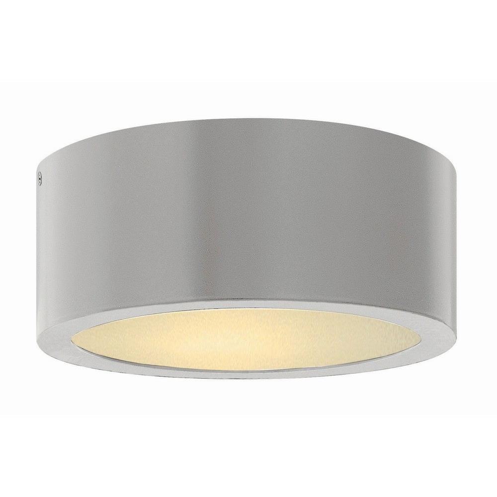 Hinkley Lighting 1665 Luna 8W LED Small Outdoor Flush Mount in Modern  Style Inches Wide by 3.25 Inches High